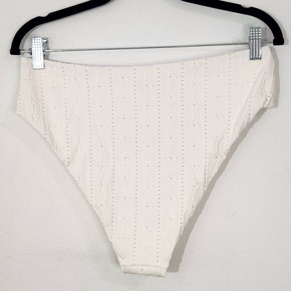 Andie Cream Swim Bottom NWT Large Cream Andie Swim Bikini Bottom Cream Swimwear - Picture 4 of 10